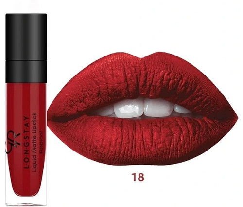 رژلب مایع اصل گلدن رز شماره 18