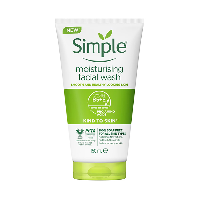 ژل شستشوی سیمپل پوست خشک مدل (moisturising) حجم 150 میل
