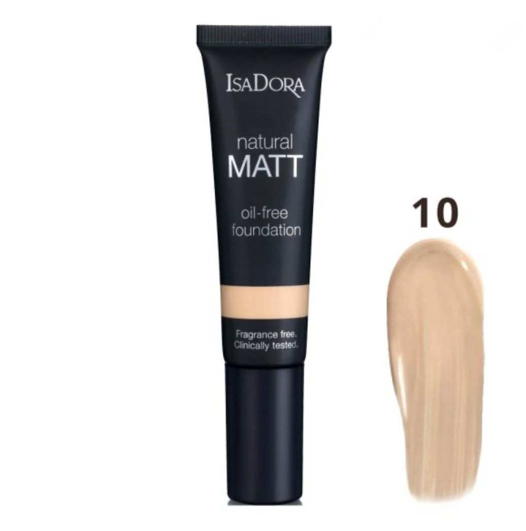 کرم پودر ایزادورا مدل Natural Matt شماره 10 حجم 35 میل