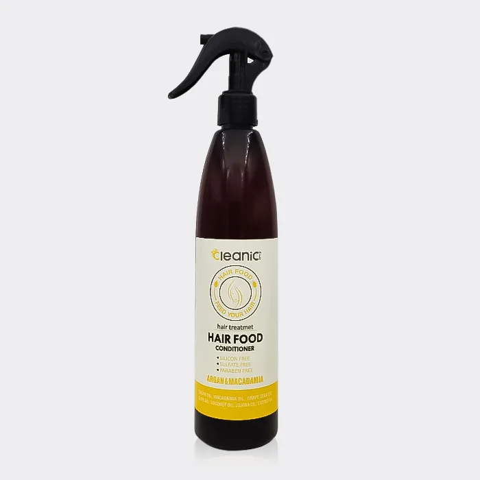 اسپری غذای مو آرگان و ماکادمیا کلینیک کیندی Cleanic Argan & Macadamia Hair Food 400ml