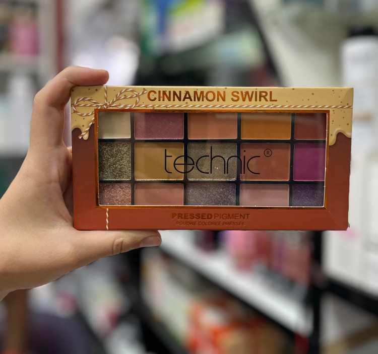 پالت سایه چشم 15 رنگ مدل Cinnamon Swirl تکنیک
