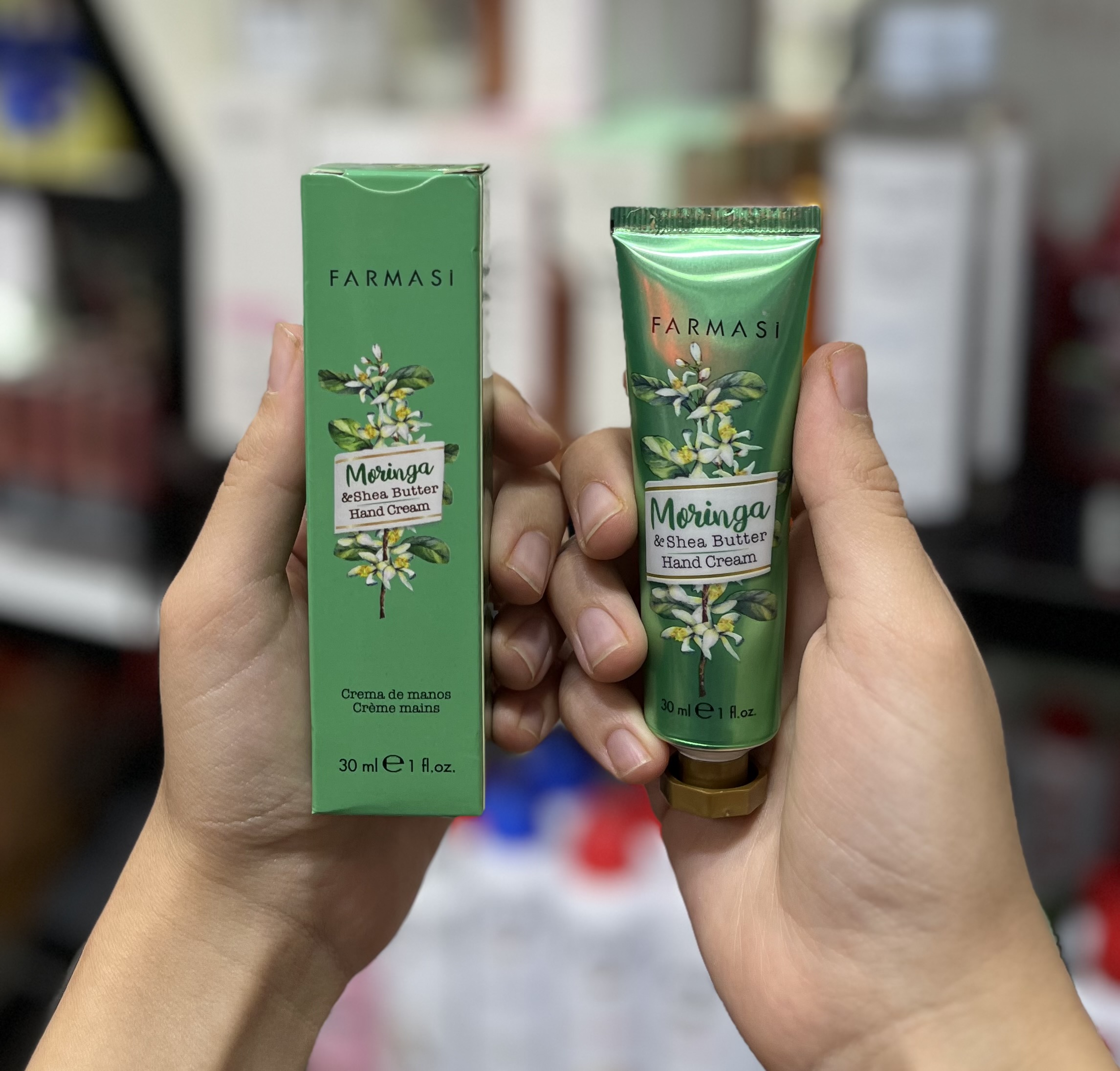 کرم دست فارماسی - مدل Moringa & Shea Butter (مورینگا و شی‌باتر)سبز