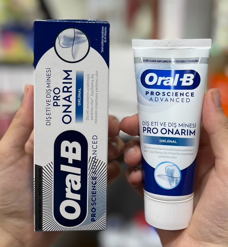 خمیر دندان اورال-بی Oral-B Pro Science Advanced - مدل Pro Onarım (ترمیم لثه و مینای دندان)